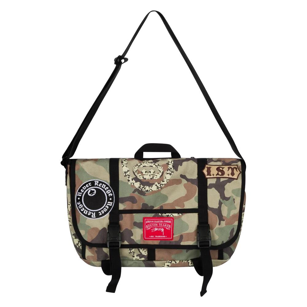 Stussy Tears Messenger Bag camo